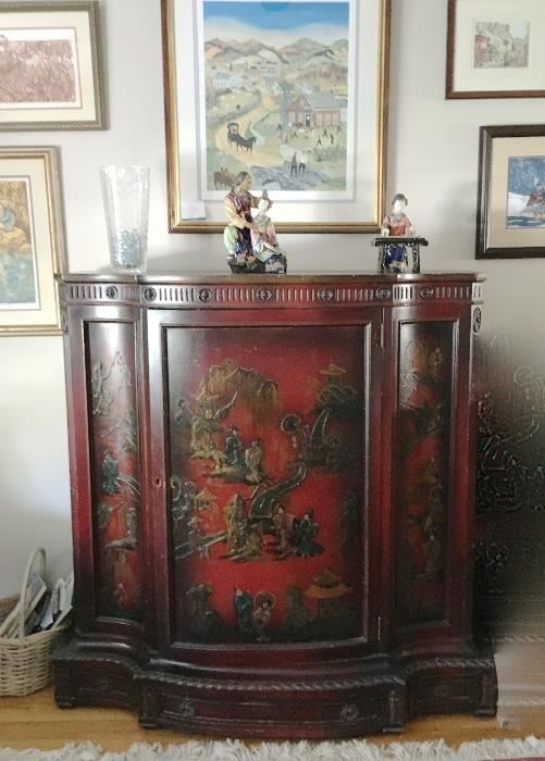 Antique carved Chinese chest