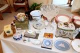 Wedgwood, Asian items, crystal, and more!