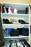 Purses, cosmetic bags, and shoes