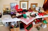Halloween costumes, masquerade masks, and Christmas