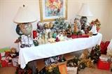 Christmas decor and lamps