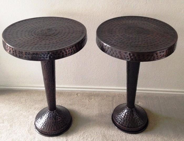 hammered cocktail tables