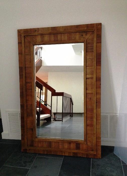 oversized mirror solid wood Four Hands