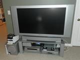 Large Panasonic television, electronics, Wii game system & games