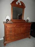MBR chest of drawers, lamps