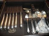 Sterling silver flatware, Wallace, service for 6