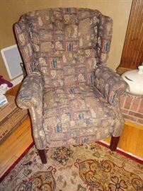 Custom Upholstered Wing Chair