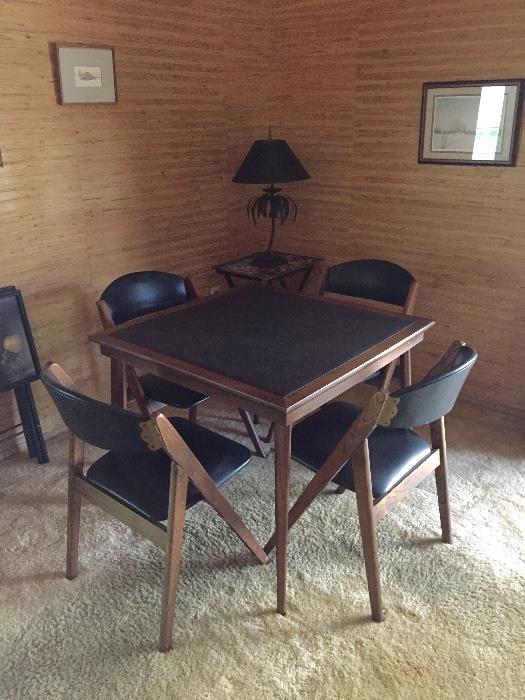 Mid-century modern Stakmore Table and Chairs