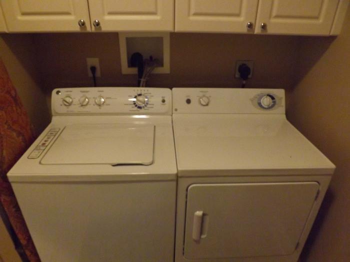 G E washer dryer set