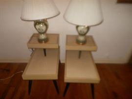 End tables sold/lamps available