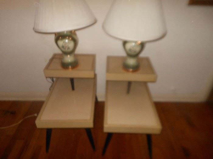 End tables sold/lamps available