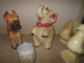 McCoy elephant cookie jar & other