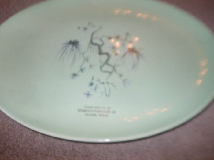 Titsworth Furniture Co. give a way platter