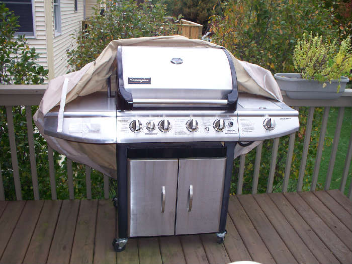 Stainless gas grill