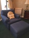 Ethan Allen easy chair and ottoman