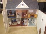 Doll house, furniture and accessories 