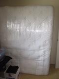 Queen Mattress, includes box spring and frame, pillow top, like new 