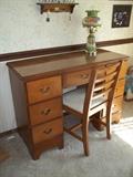 Solid Wood Desk & Chair