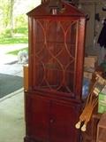 Wood Corner Hutch