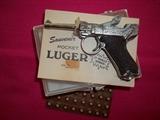 Vintage Souvenir Pocket Luger Cap Gun w/Caps & Case