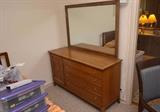 MCM Dresser /Chest of Drawers with Mirror