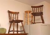 Vintage Wood Dining Chairs