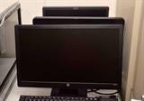 Multiple Flat Screen Computer Monitors