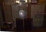 Lots of Metal Vertical File Cabinets