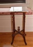 Accent /Pedestal Table with Marble Top