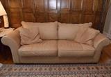 Neutral Contemporary 2-Seat Loveseat / Sofa, 7-1/2 ft. W x 40" D