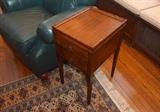 Small Antique Georgian End Table with Drawers 