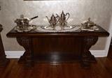 Phyllis Morris Carved Wood Buffet / Server
