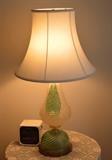 Lovely 1950's Art Glass Lamps (Pair)