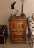 Oak 2-Drawer File Cabinet (There are 4 of these.)