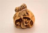Japanese Carved Monkeys Netsuke