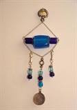 Greek Glass Beaded Pendant