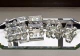 Miniature Crystal Train Figurine