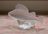 Lalique Art Glass Poisson Perche Fish Figurine