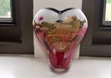 Art Glass Vase (Heart Shape)