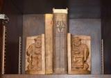 Wood Carved Bookends