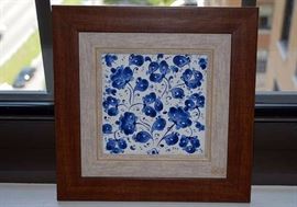 Hand Painted Turkish Tile by Firca (Framed) 