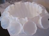 MILK GLASS PUNCHBOWL