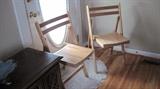 2 VERY NICE FOLDING WOODEN CHAIRS