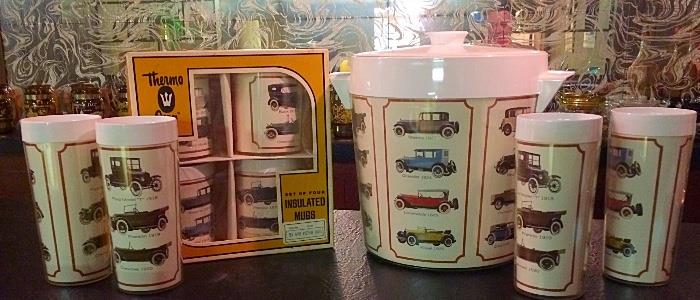 Vintage Thermo Serv Mugs, Tumblers, & Ice Bucket