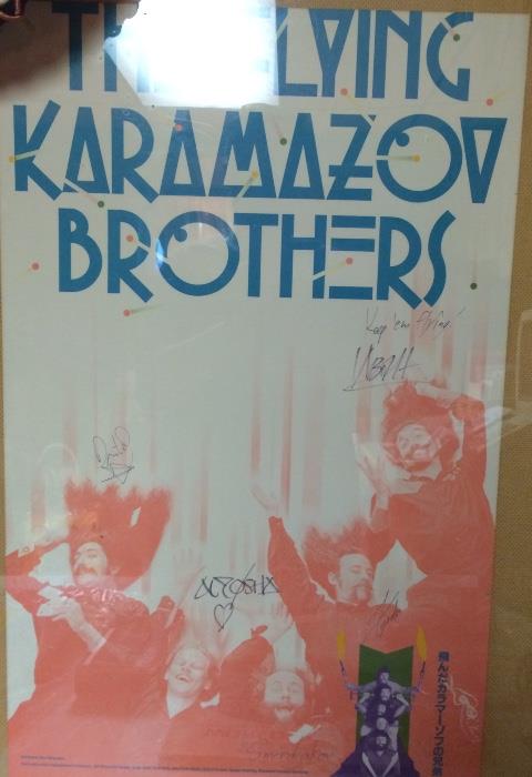 Vintage Signed Flying Karamazov Brothers Poster