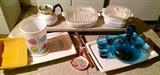 Vintage Corelle, Vintage Cobalt Decanter Set, & More