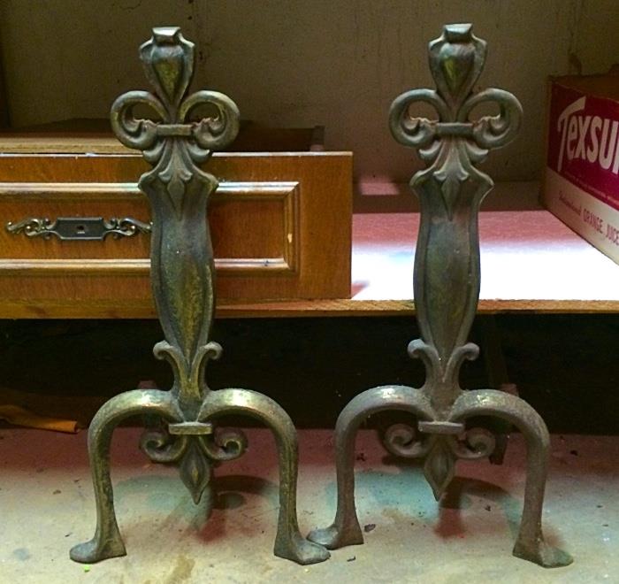 Vintage Cahill Andirons