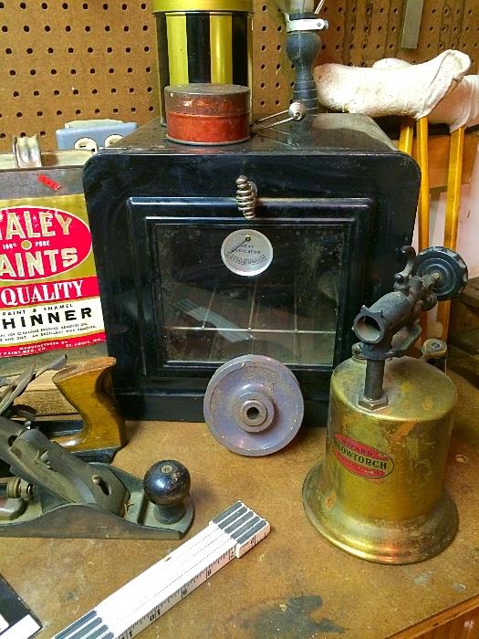 Vintage Planers, Vintage Wizard Blowtorch, Vintage Clay Oven & More