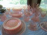 pink depression glass