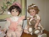 1996 Miss Shirley Temple ,1990 Patty Cake ,original Zason wood doll ,hamilton collection Sara & Jessica,1989 Baby Bunting ,Lee Middleton,Berjusa And more